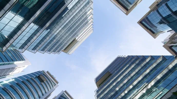 Die Hochhäuser simulieren, große Unternehmen für HubSpot Enterprise.