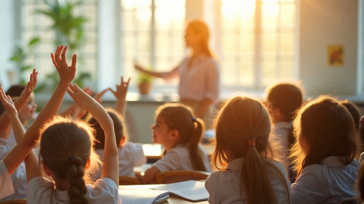 Die Grundschüler demonstrieren die Notwendigkeit des stetigen Trainings für die Arbeit mit ChatGPT.